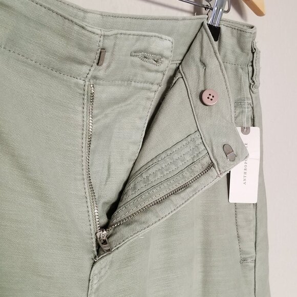 NEW Anthropologie Pilcro The Vintage Bow Barrel Full Length Pants 29 Grey $148 - Picture 12 of 16